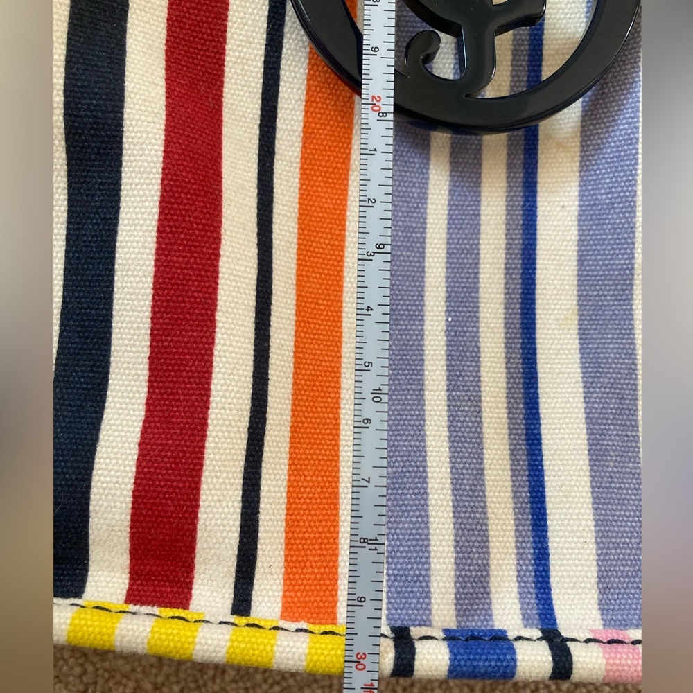 Like New Juicy Couture, Messenger Carrying Bag Purse, Rainbow Stripe - Picture 9 of 11